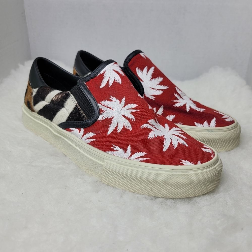 Amiri Slip On Palm Patchwork Mens  Sneakers Shoes Size 6 US 39 EUR